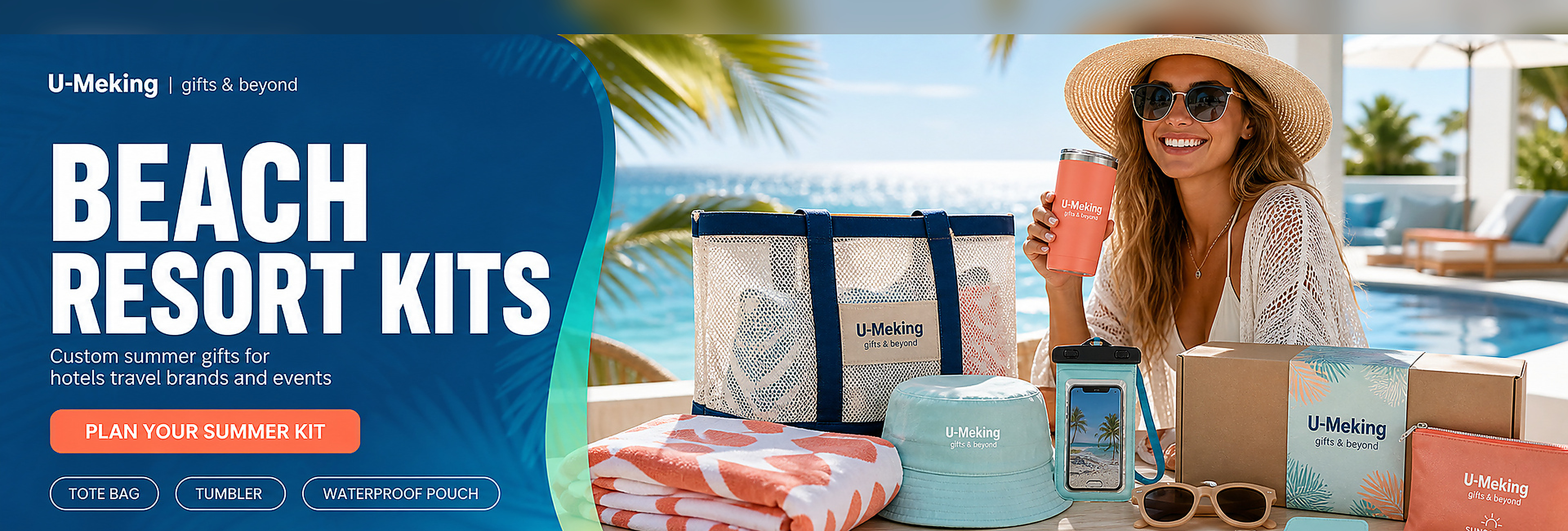 Beach Resort Welcome Kit Case
